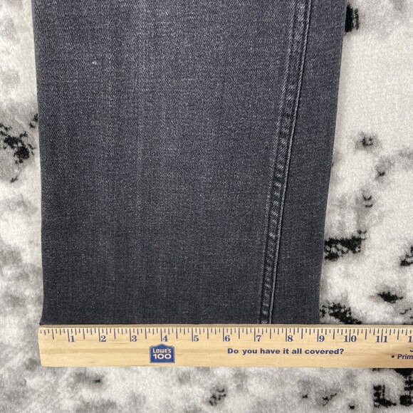 Free People Jeans Womens Size 27 Black Distressed Destroyed Flare Stretch - Picture 8 of 14